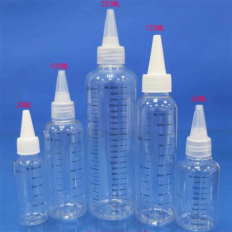 5 Adet 30ml 60ml 100ml 120ml 250ml 500ml Plastik PET E S V Suyu Damlal