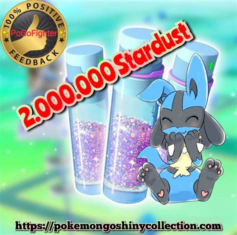 Pokémon Go Stardust XP Farm 2 000 000 Stardust 10 000 000 XP