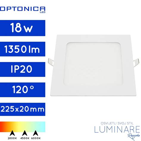 Led Panel W Kvadratni Ugradbeni Luminare Rasvjeta