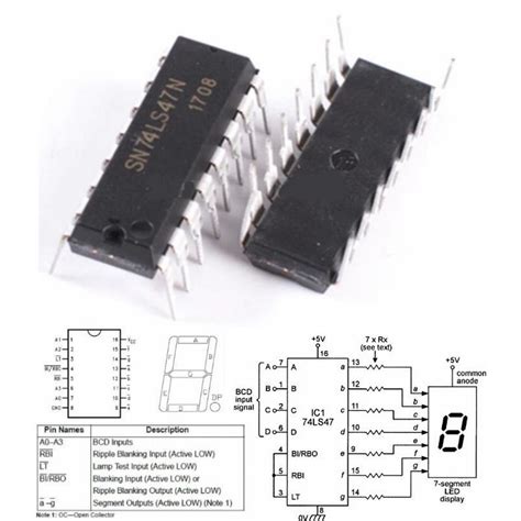 Ls Bcd A Segmentos Decodificador Ref Electronperdido