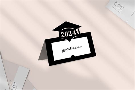 Graduation Place Card Svg Decorate A Graduation Table Svg Place