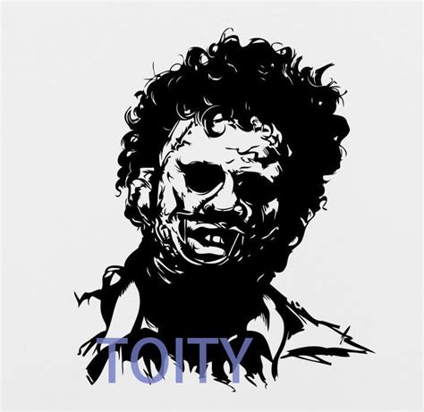 Leatherface Wall Sticker Texas Chainsaw Maniac Vinyl Decal Horror Decor