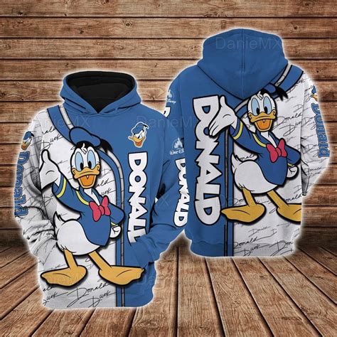 Donald Duck Hoodie Donald Duck Disney Donald Duck Shirt Etsy