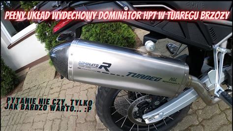 Wydech Dominator Hp I Aprilia Tuareg Testuj D Wi K Sprawdzam Na