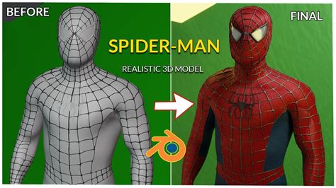 How I Created Tobey Maguire Spider Man D Model Youtube