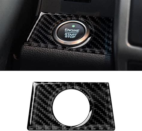 Amazon Carbon Fiber Car Engine Start Stop Button Cover Trim