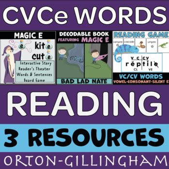 Cvce Magic E Orton Gillingham Based Reading Resources By Students Rising