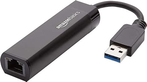 Amazon Basics USB 3.0 to 10/100/1000 Gigabit Ethernet Internet Adapter ...