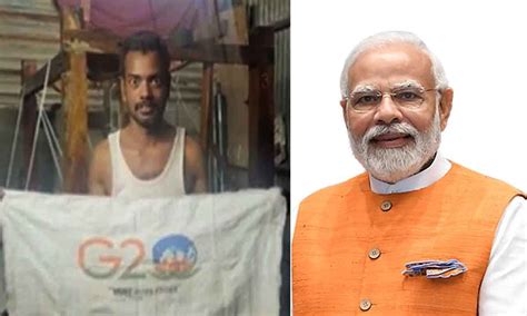 Telangana Weaver Surprises PM Modi With Novel G20 Gift