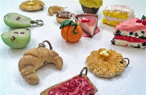 Polymer Clay Food Charms 13 Charms - Etsy