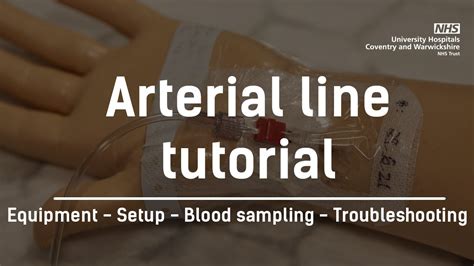 Arterial Line Tutorial Youtube