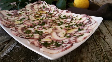 Carpaccio Di Polpo Ricetta Di Pesce Delle Feste