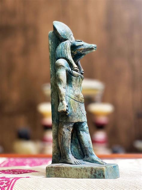 God Sobek Statue, Sobek God of the Nile Statue in Ancient Egypt. 8 in ...