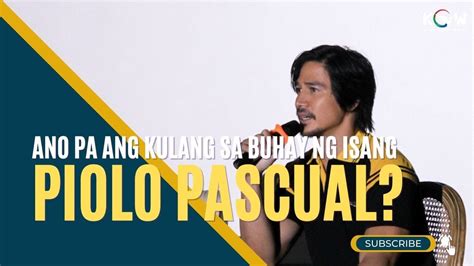 Piolo Pascual Ibinahagi Kung Ano Pa Ang Mga Bagay Na Gustong Magawa