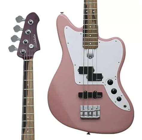 Baixo Cordas Studebaker Weasel Emg Short Scale Shell Pink