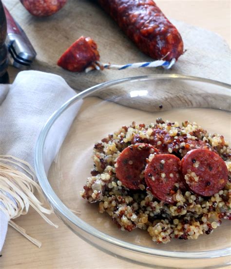 Flo Bidouille En Cuisine Quinoa Fa On Risotto Au Chorizo