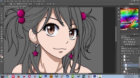 How To Color Anime Skin In Photoshop Cs Coloring And Cel Shading