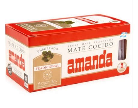 Yerba Mate Amanda opakowanie 75g 25 torebek po 3g Sklep Świeżo Palona