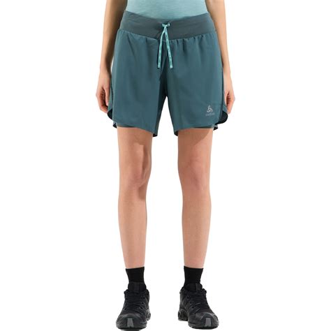 Odlo X Alp Inch Trailrunning Shorts Damen Dark Slate Bike