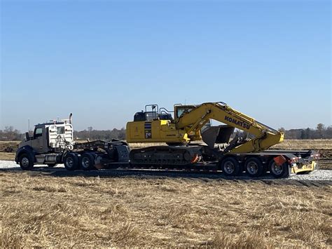 Transport Of Equipment McCullough Excavating Silt Removal