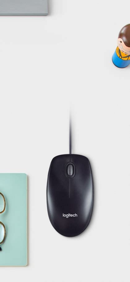 Logitech M100 Optical USB Mouse with Ambidextrous Design