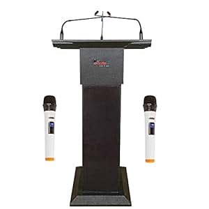 Core Podium Portable Lectern Microphone Stand With Inbuilt