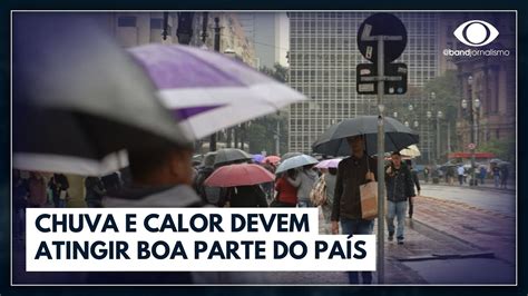 Previsão do tempo pancadas de chuva atingem todo o Brasil Jornal da