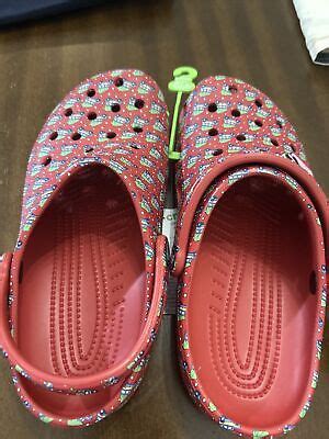 Crocs Vineyard Vines Christmas Holiday Red Classic Clog Size M6 W7 NEW