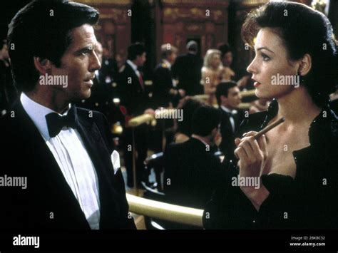 Pierce Brosnan Famke Janssen James Bond High Resolution Stock