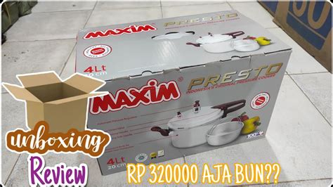 PRESTO MAXIM Ukuran 4 Liter 20cm Unboxing Review YouTube