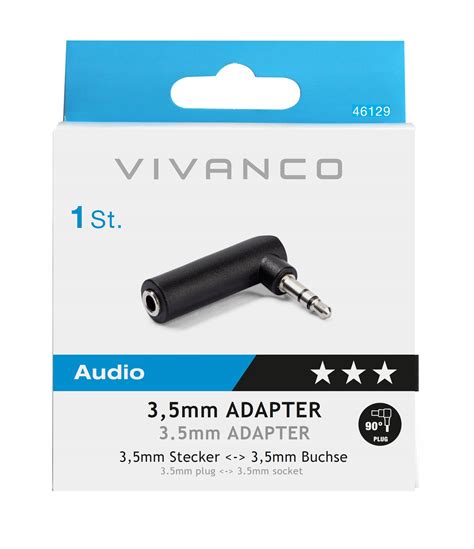 Adapter Kątowy Mały Jack 3 5mm Stereo Wtyk Gniazdo Vivanco Sklep W wa