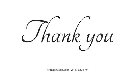 Handwritten Thank You Note Vector Stock Vector Royalty Free 2447137369 Shutterstock