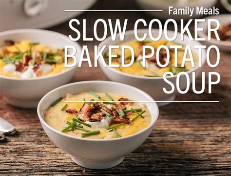 Slow Cooker Cheesy Baked Potato Soupa Creamy Cheesy Soup With Plenty