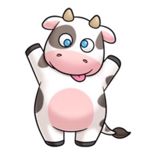 Pin By Kerry Shelford On Cows Cute Cartoon Animals Cute Animal