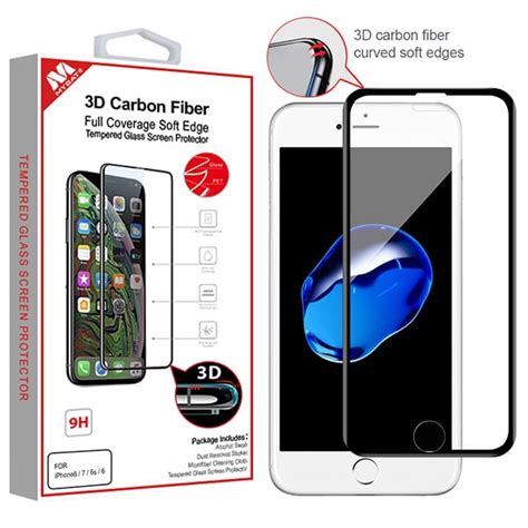 Apple IPhone SE 2nd Generation Screen Protector 3D Carbon Fiber Full