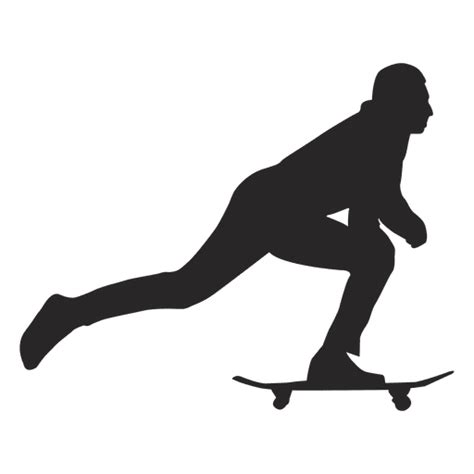 Diseño Png Y Svg De Hombre Empujar Patineta Silueta Para Camisetas