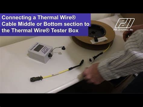 How To Test A Splice Adapter Cable For Thermal Integrity Profiler TIP