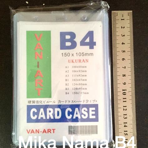 jual card case mika nama tempat label nama ukuran  shopee indonesia