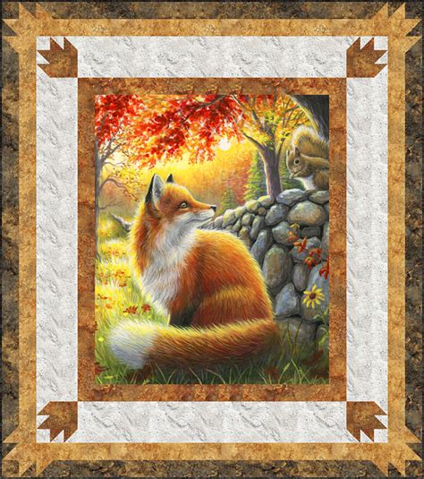 Free Quilt Pattern Fox In The Forest Equilter Blog