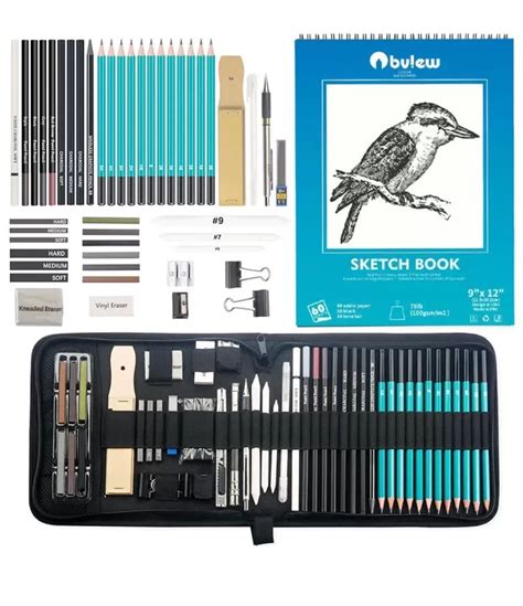 Professional Drawing 50PCS Sketching Pencil Book Art Set Kit