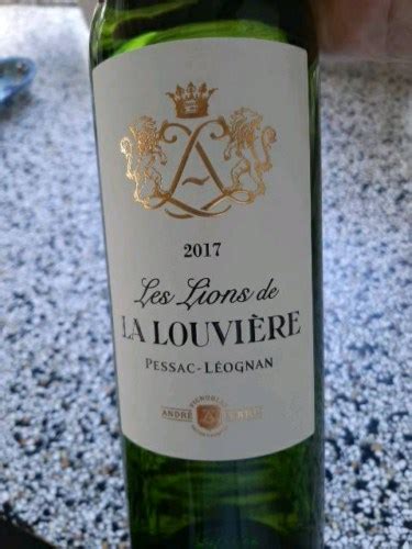 2018 Château La Louvière Les Lions de La Louvière Pessac Leognan Blanc