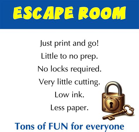 Escape Room for Kids Printable Party Game, Road Trip Game, Birthday Party Games, Kids Puzzles ...