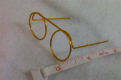 Gold Wire Rim Eye Glasses Dollmaking Dolls 2 14 Etsy Wire Rimmed Glasses Doll Making Glasses