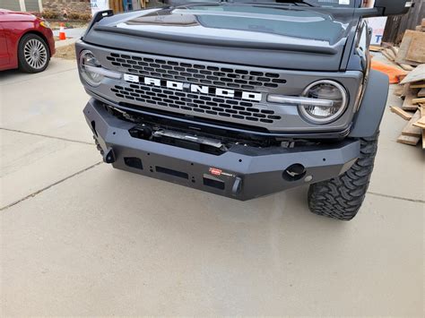 Warn Ascent Bumper From Ranger Installed Bronco6g 2021 Ford