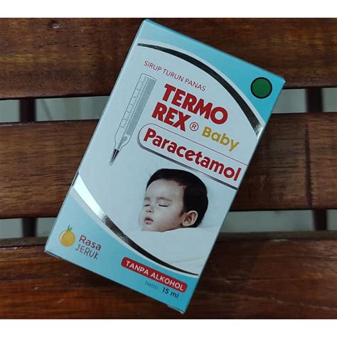 Jual Termorex Drop Obat Penurun Demam Bayi Paracetamol 60 Mg Shopee