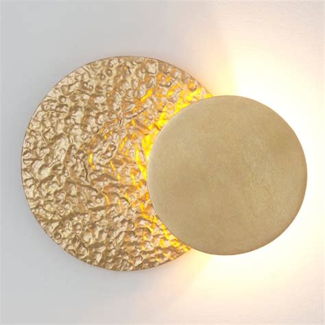 Holl Nder Meteor Grande Led Wandleuchte Gold K Emero De