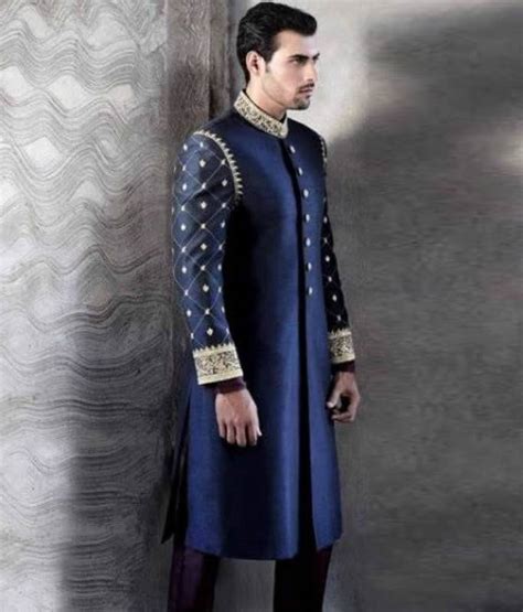 Beautiful Raw Silk Sherwani Groom Sherwani Amir Adnan Sherwani 2014