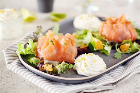 Recette D Aum Ni Res De Saumon La Cl Mentine Et Aux Gambas Par Chef