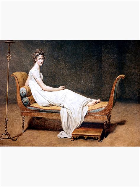 Jacques Louis David S Portrait Of Madame Recamier Poster By Mosfunky