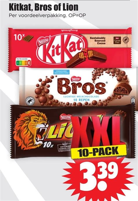 Kitkat Bros Of Lion 10 PACK Aanbieding Bij Dirk